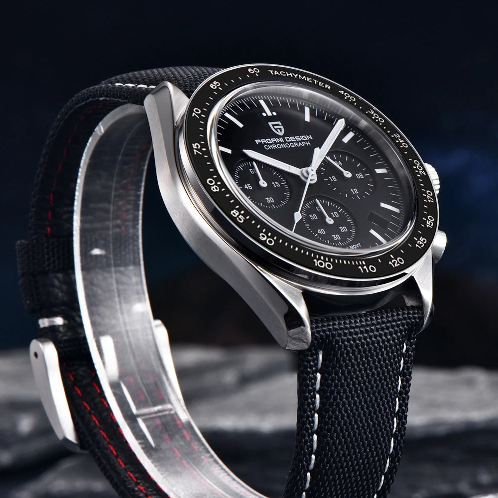 PAGANI DESIGN Moon Mens Watches 2025 Top Brand Luxury Quartz Watch For Men Chronograph Luminous Sapphire Mirror Waterproof Clock