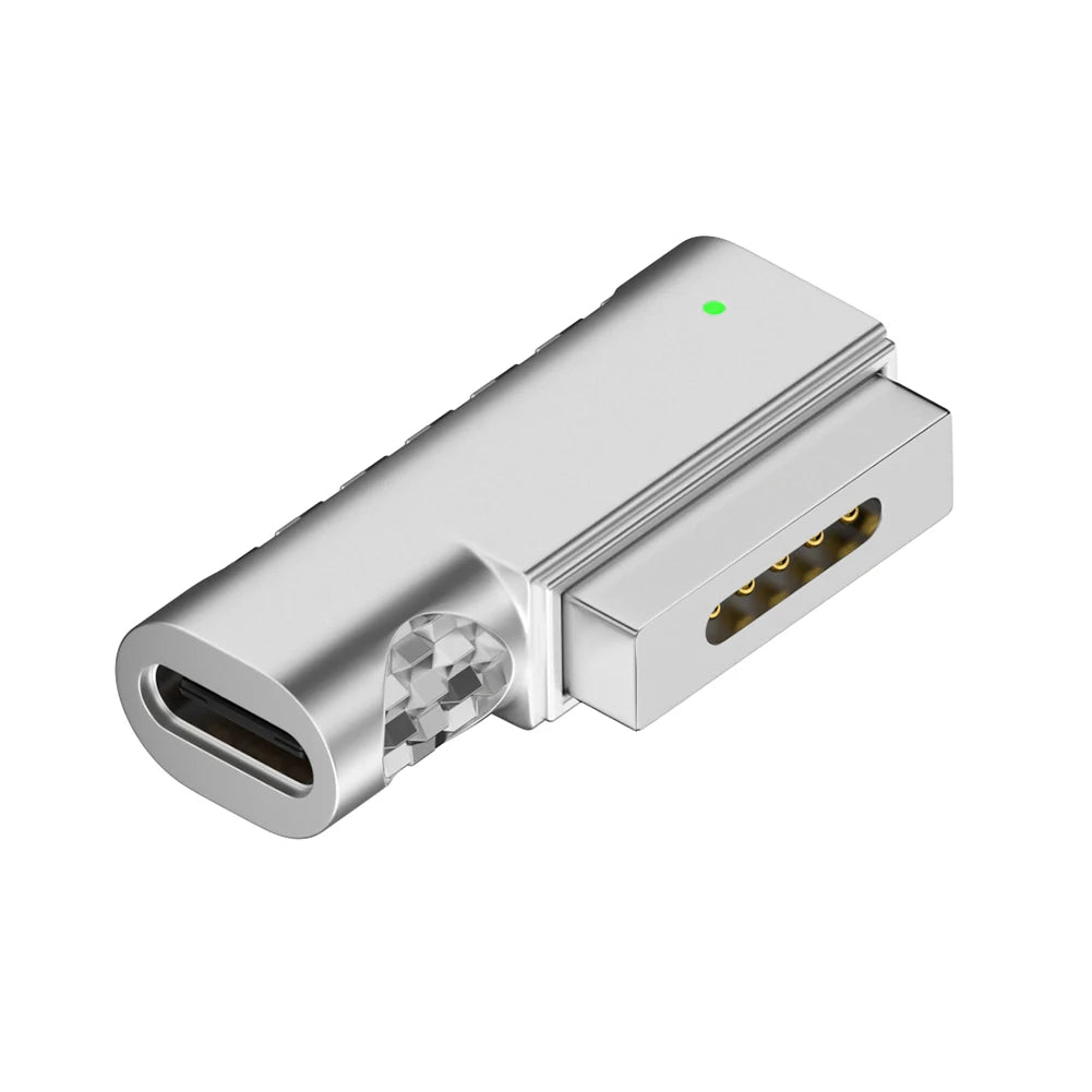 Type C Magnetic USB PD Adapter Connector For Type-C Female to Magnetic 2 USB C Female Magnet Plug Converter for MacBook Air/Pro