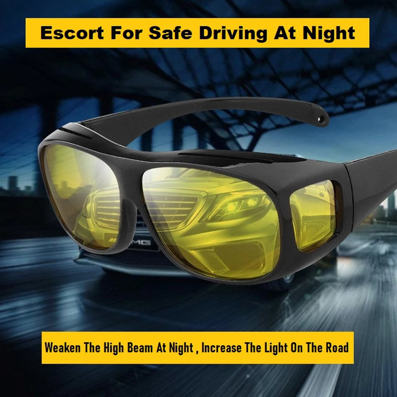 Fit Over Wrap Sunglasses Men Women Anti Glare Polarized Lens 100% UV400 Protection Driving Sport HD Night Vision Glasses