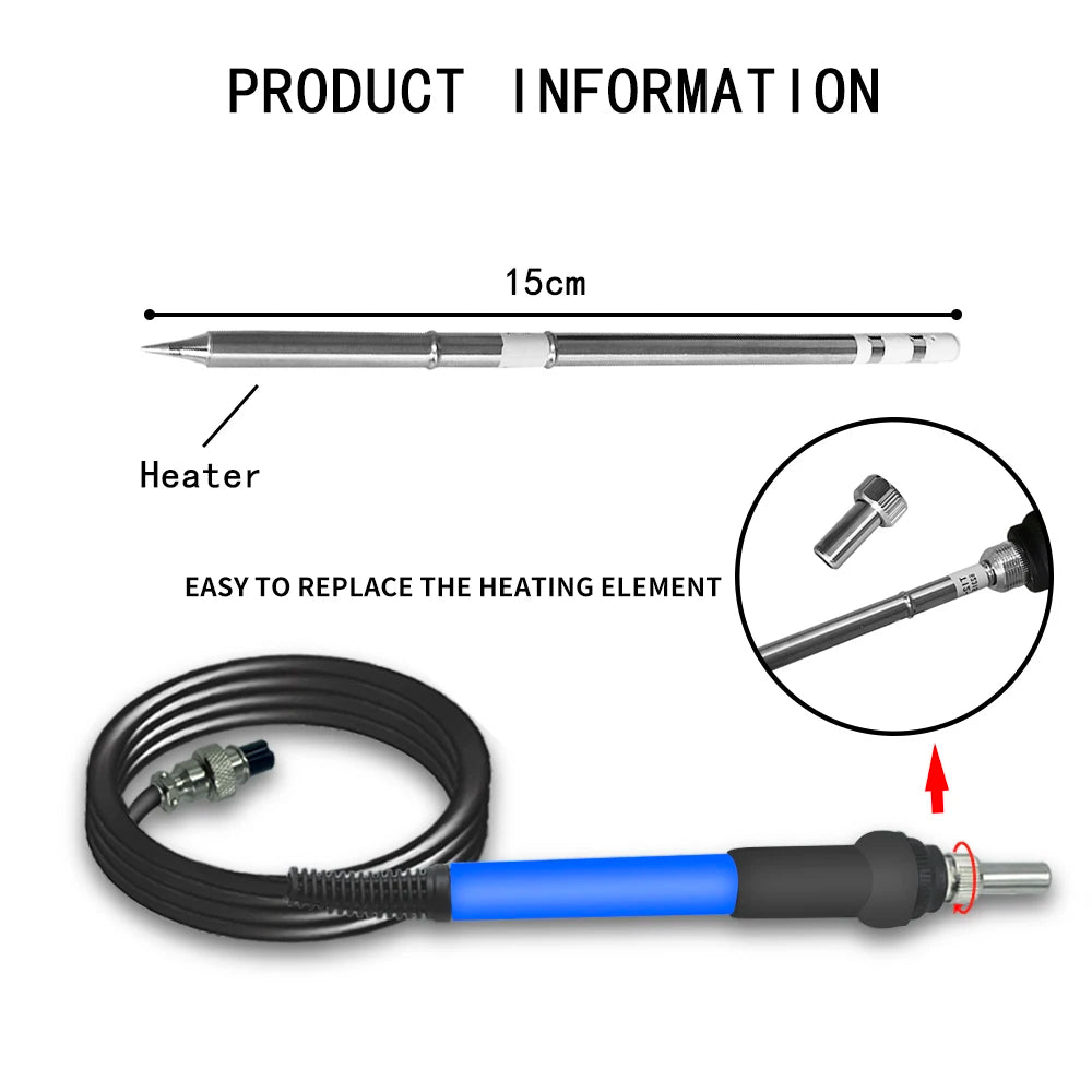 T12 75W Digital Soldering Iron StationTips Welding Rework Station  temperature adjustable control  microcontroller