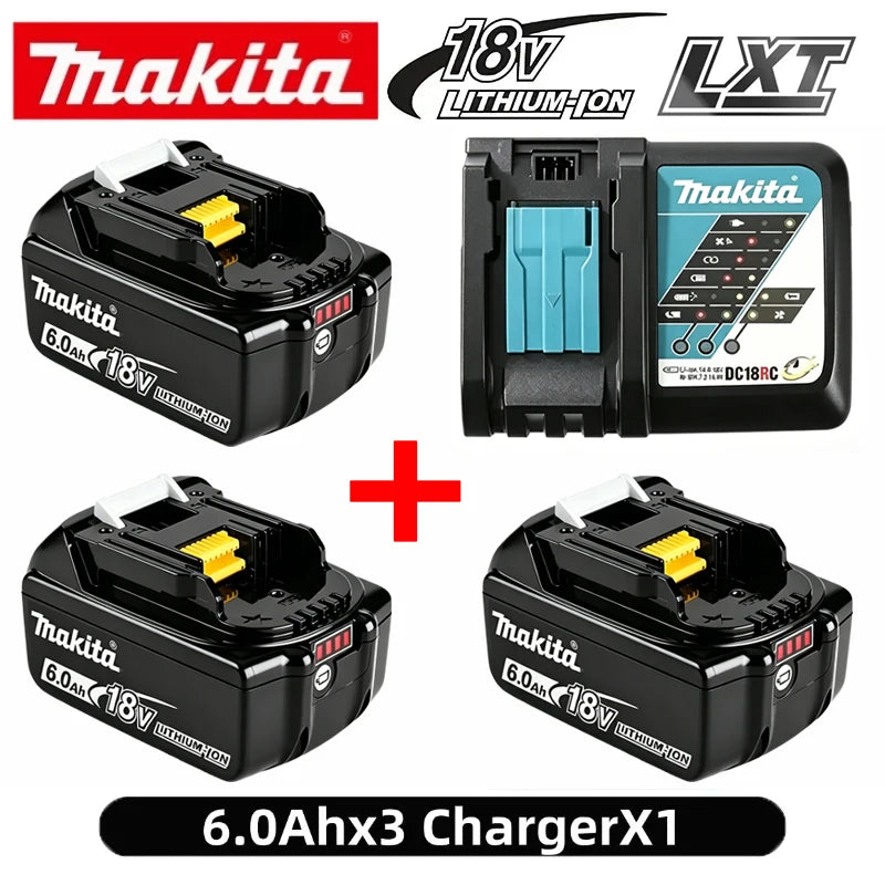 Original Makita Battery DDF487 Cordless Driver Drill Brushless Electric Impact Screwdriver Rechargeable  battery Power Tool