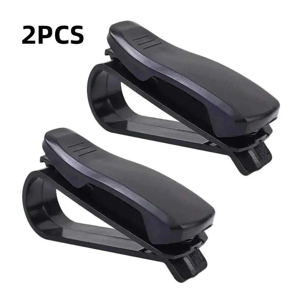 2PCS Universal Car Auto Sun Visor Glasses Box Sunglasses Clip Card Ticket Holder Fastener Pen Case Eyeglasses Clips Accessories