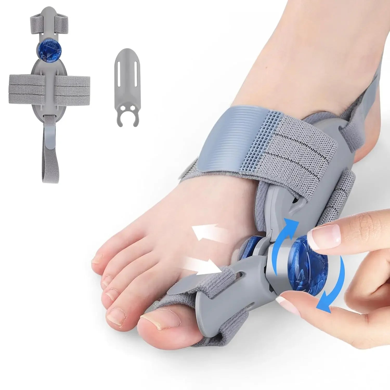 Unisex Bunion Adjustable Bunion Fix for Big Toe Separation Pain Relief - Orthopedic Bunion Splint with Straightener