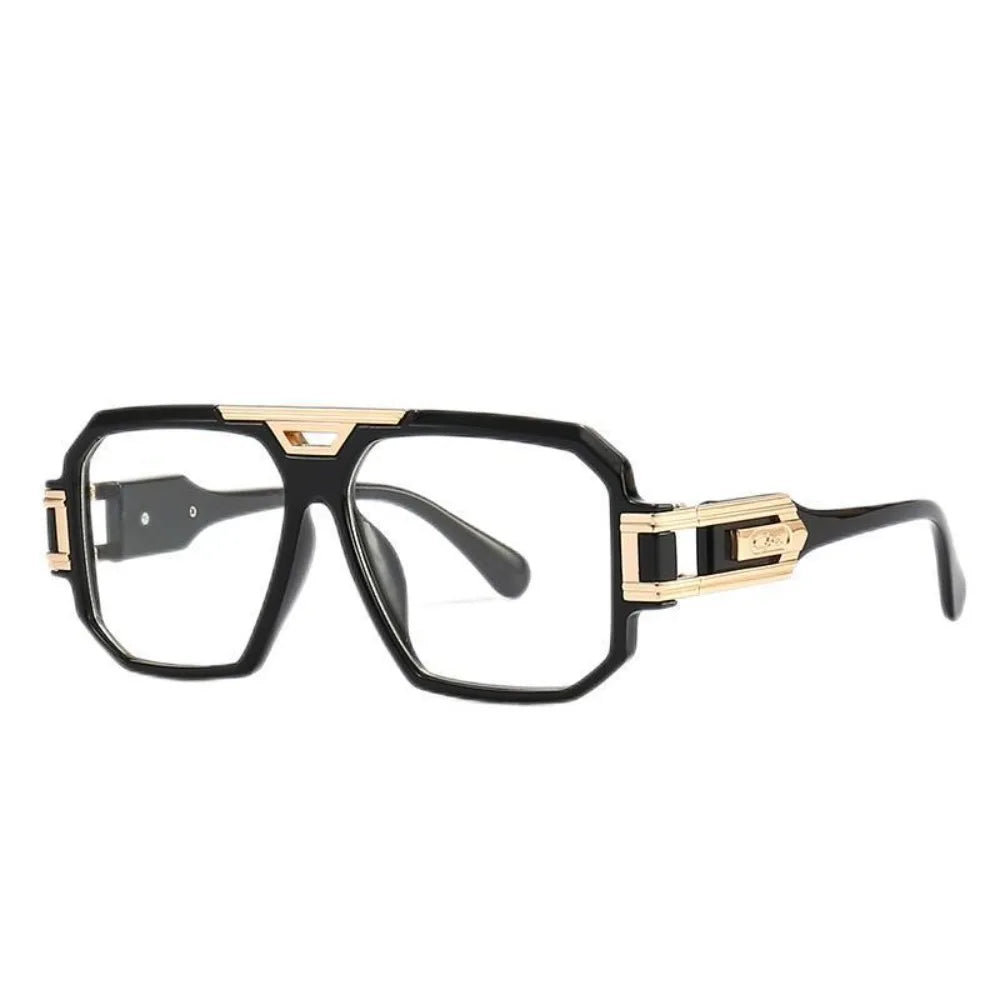 Party Square Full Frame Sunglasses Large Frame Oversized Anti-UV Glasses Street Style PC Retro HD Sunglasses Men