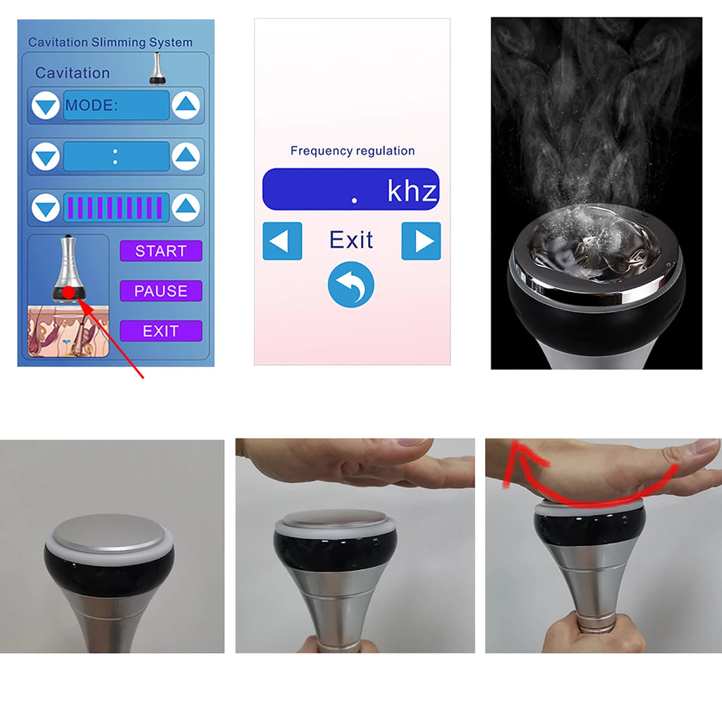 BEEMY  Ultrasonic Cavitation RF Body Slimming Machine Facial Massager Skin Tightening And Lifting Beauty Device for Skin Care