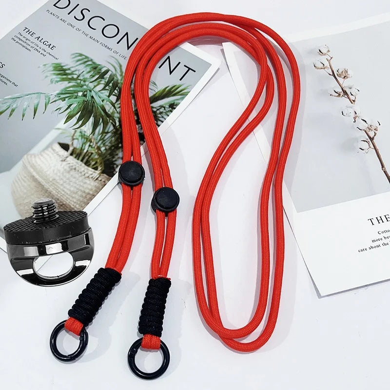 For DJI OSMO Pocket 4 3 Crossbody Neck Strap with 1/4 Inch Screw Anti-loss Camera Lanyard for Insta360 X5 X4 Gopro Accessories