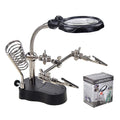 Multi-function soldering iron station Portable auxiliary clamp soldering iron with LED Magnifying glass Soldering repair tools
