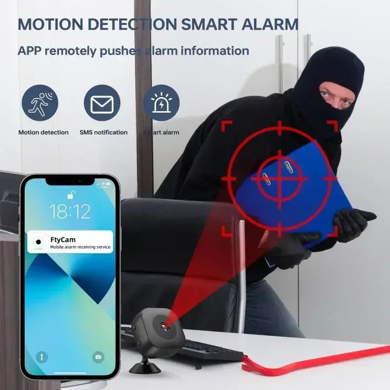 New Mini Security Camera Pro 4K FullHD WiFi Surveillance 2 Way Audio Motion Detection Infrared Night Vision Security Camera