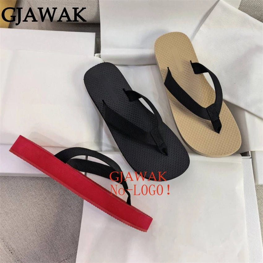 Hot Sale Summer FlipFlops Platform Flat Slippers For WomenThick Red Sole Mules Casual Beach Slides Flats Casual Shoes For Women