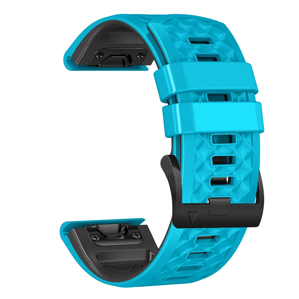 26mm 22mm Watch Strap Bracelet For Garmin Fenix 7X 7 6X 6 Pro 5X Plus 3HR 955 945 Wristband Epix Gen 2 MK2i Tactix Silicone Band