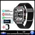 G.L Wear New Smartwatch for Outdoor Sports with LED Light Bluetooth Calling Activity Sleep Tracking Fitness Monitor