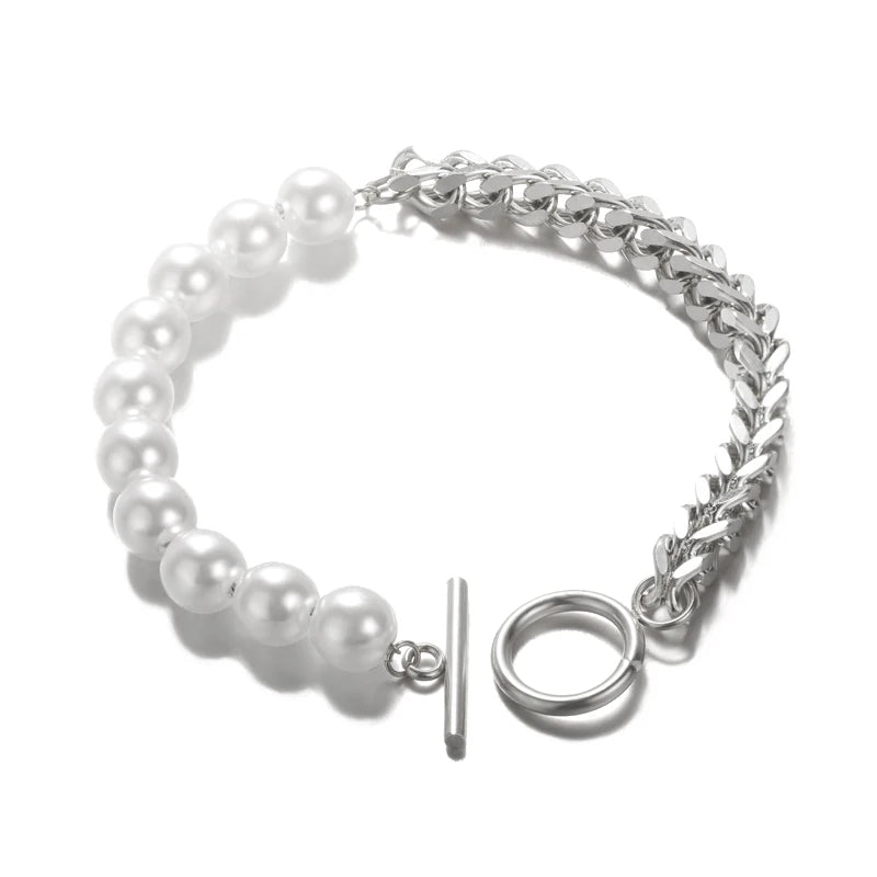 Stainless Steel Beaded Round Snake Chain Bracelets For Women Gold Color Geometric Bracelet Luxury Wedding Party Jewelry Gift