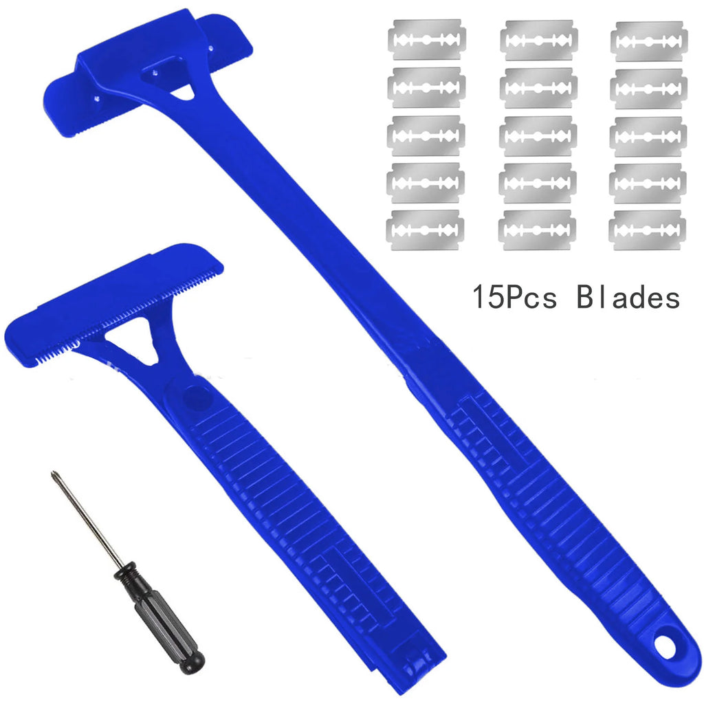 Men's Back Shaver Hair Body Shaver, Safety Long Handle, Foldable Trimmer, Body Leg Removal, Shaving Razor Tool Back Shavers