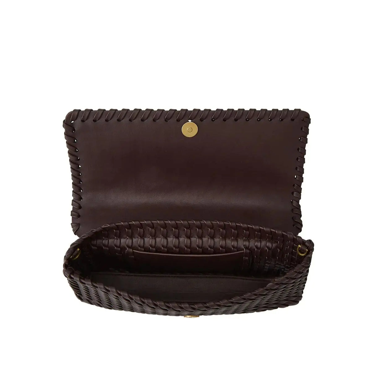 Luxury Designer Pu Leather Wowen Clutch Bag for Women Vintage Flap Shoulder Crossbody Bags Trend Underarm Bag Lady Handbags 2025