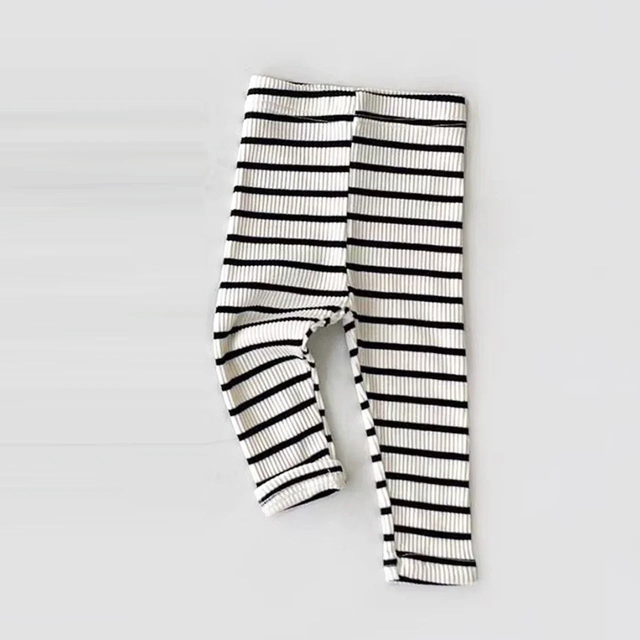 Baby Simple Solid Leggings Girls All-match Striped Skinny Pants Kids Cotton Elasticity Slim Pants Newborn Boy Stretch Trousers