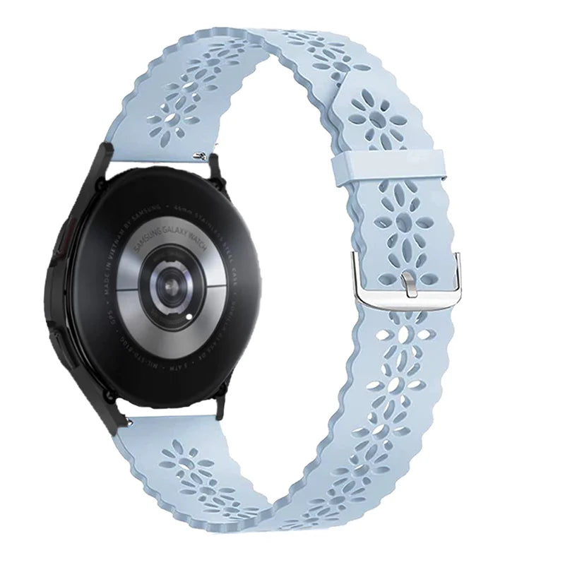 Sport Lace band for samsung galaxy watch 4/5/5 pro/6 classic/Active 2 silicone 20mm 22mm strap women bracelet huawei gt 4-3-2-2e