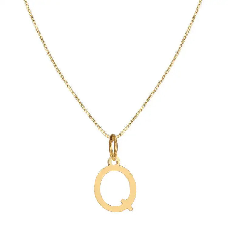 1pc Exquisite Jewelry Necklace, Stainless Steel A-Z,26 English Initials Pendant, Holiday Gift, Suitable For Women To Wear Daily