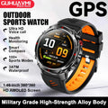 2025 New GPS Map Navigation Smart Watch Men Women Amoled Screen 3ATM Waterproof Sport SmartWatch Compass NFC BT Call Watches Men
