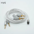 IvipQ-34 Cable 4-Core MMCX/QDC/2Pin 0.78mm 3.5 Stereo 4.4 Balanced MiniXLR A2DC KZ-QDC For LCD5 HD650 HD800 ATH Series HIFIMAN