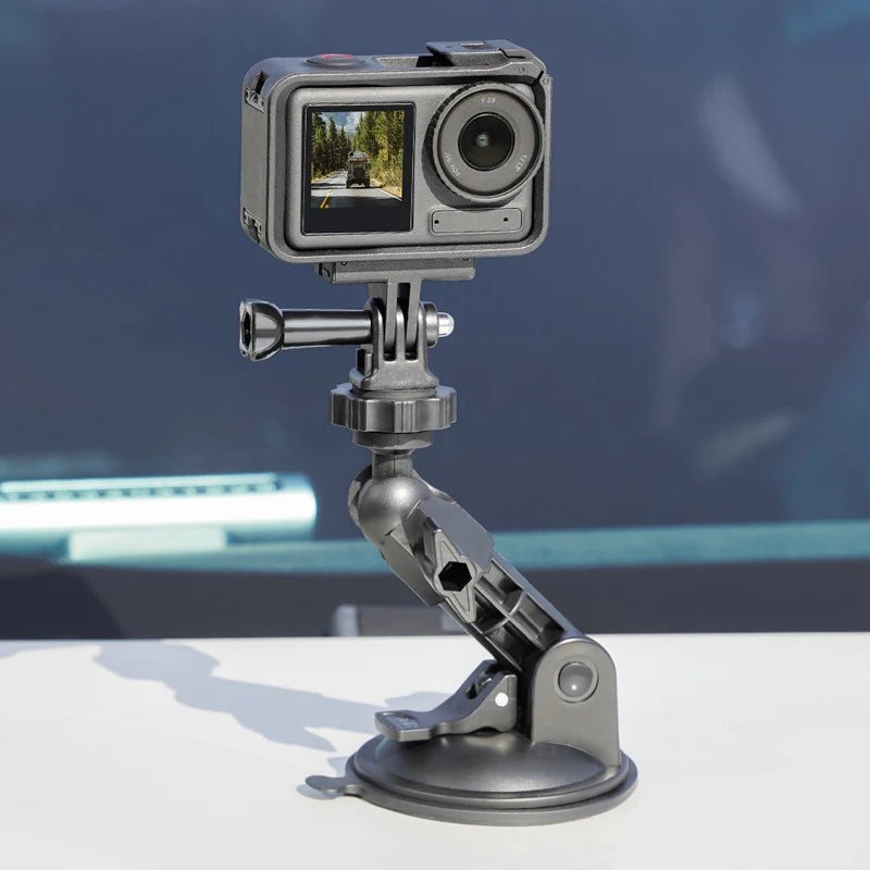 For Go Pro 13 12 11 10 9 8 7 Accessories Car Phone Suction Cup Holder for Insta 360 X5 X4 ACE PRO 2 SJCAM DJI OSMO Action 5 Pro