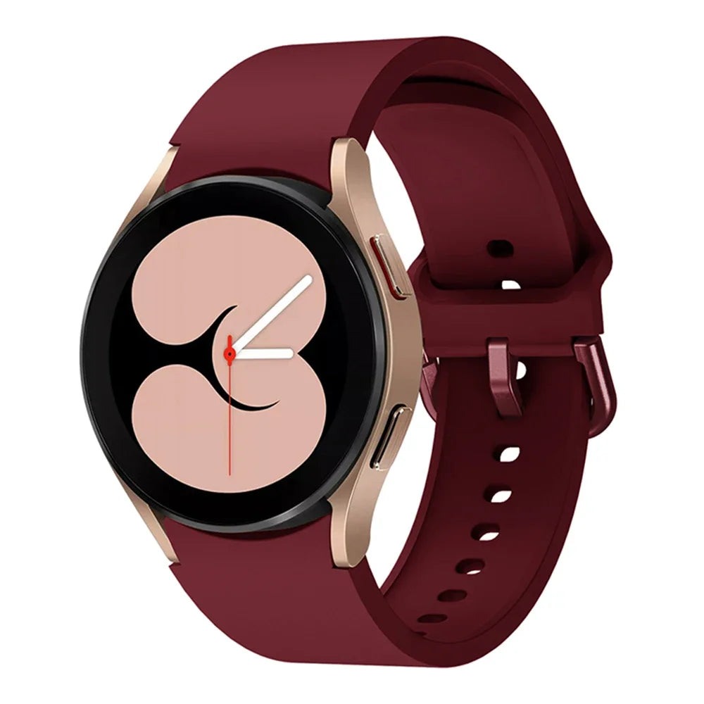 No Gap Silicone Strap For Samsung Galaxy Watch 6/4 Classic 47mm/43mm 5 Pro 45mm Bracelet Band For Galaxy Watch 7/6/5/4 40mm 42mm