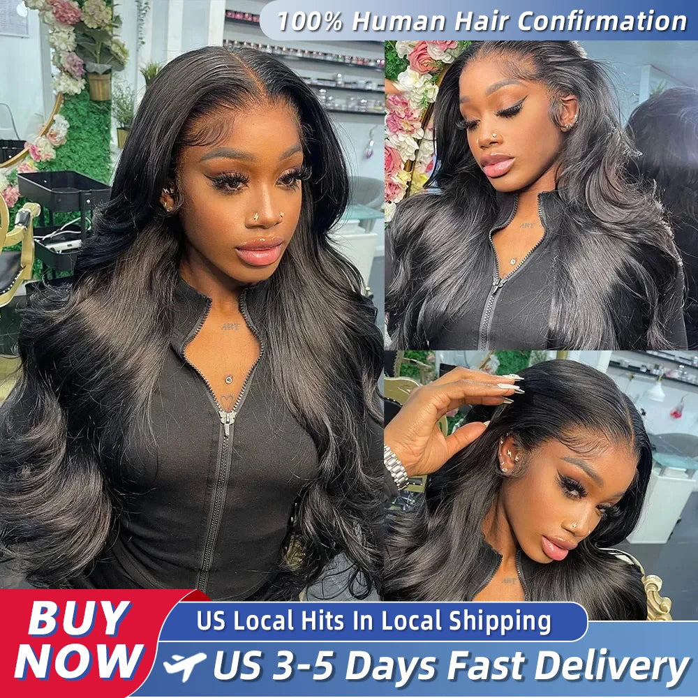 250% Real Density Body Wave ≥98% Human Hair Wig 13x6 HD Transparent Lace Front Wigs For Women 13x4 360 Pre Plucked Lace Frontal
