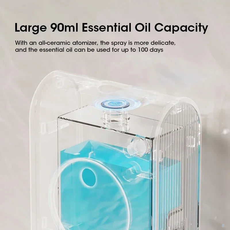 Body Sensor Wall-mounted Aromatherapy Machine Aroma Diffuser With Clock Sensor Light Home Fresh Air Deodorization