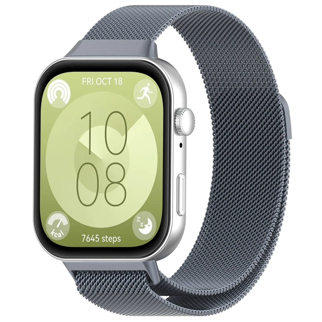 Magnetic Milanese Strap for Huawei Watch Fit 3/4/5 Stainless steel Breathable Wristband for Huawei Watch Fit 4 Pro/5/5 Pro Strap