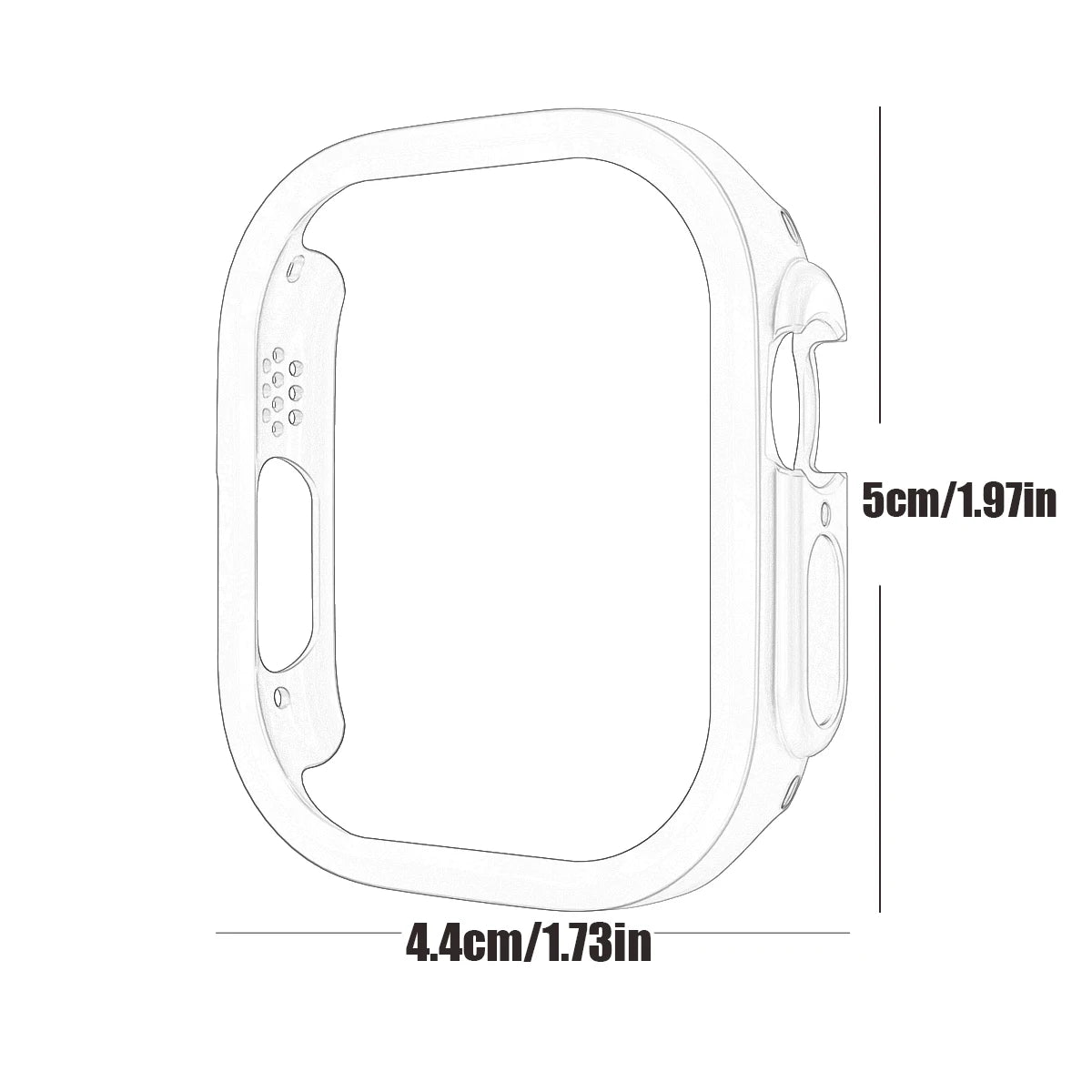 Matte Cover for Apple Watch Ultra 2 49mm Case Hard PC Shockproof Edge Protective Bumper iWatch Series Ultra 49 mm Accessories