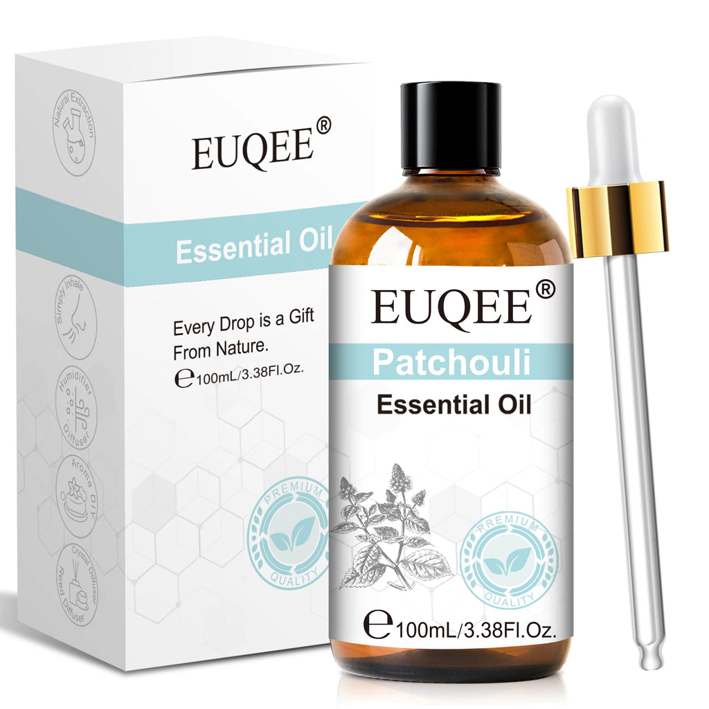 EUQEE 100ml Aroma Essential Oil For Diffuser Aromatherapy-Vanilla Lavender Eucalyptus Sandalwood Citronella Rose Essential Oils