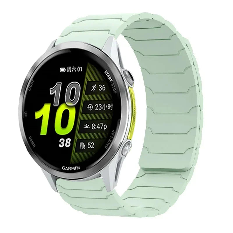 18 20 22mm Silicone Strap For Garmin Venu 4 3 2 3s 2s band Forerunner 255 165 265 255s 265s 970/Active 6/5/4 Magnetic Bracelet