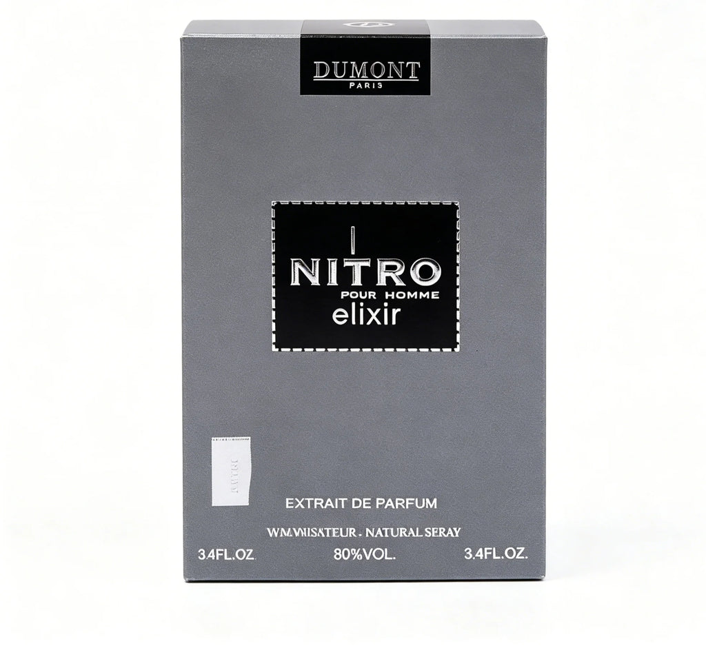 Dumont Nitro Elixir 3.4 Fl Oz Men's Perfume – Bold, Elegant Sensual Scent – Premium Long-Lasting Scent