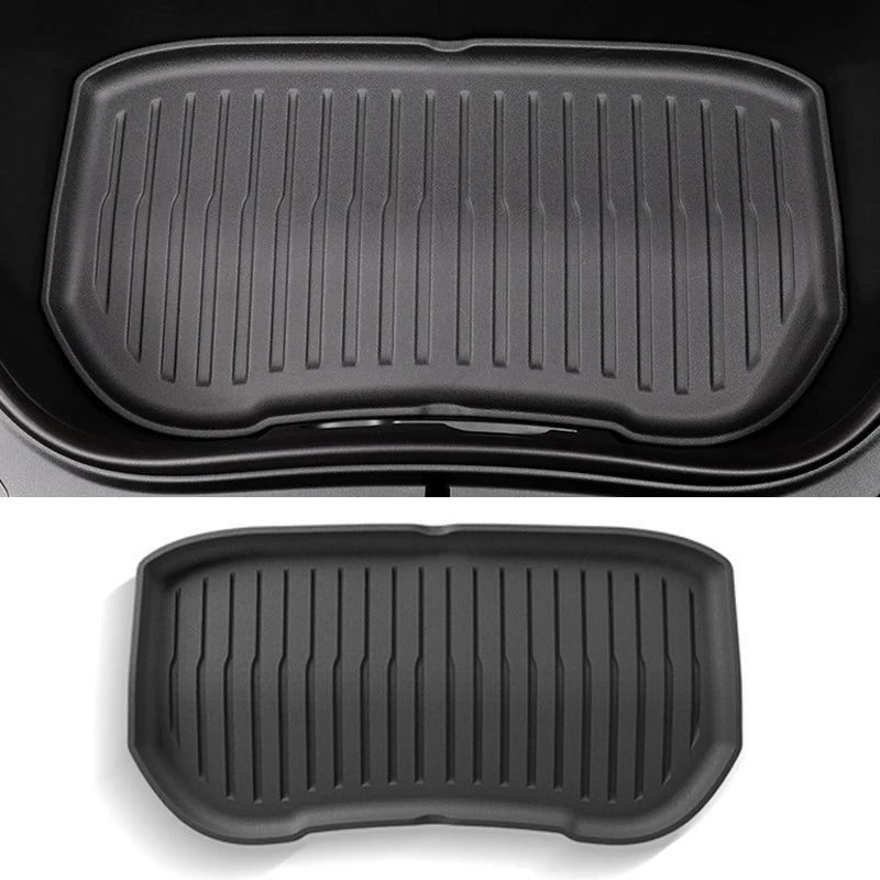 for Tesla Model 3+ Highland 2024-2026 Car Front Rear Trunk Mats TPE Lower Trunk Storage Protective Cargo Liner Anti Dirty Pads