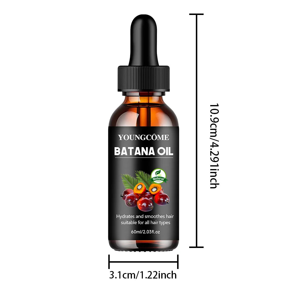 Batana Oil Hydrates And Smoothes Hair Enhances Shine Promotes Growth Smooths & Detangles Suitable For All Hair Types
