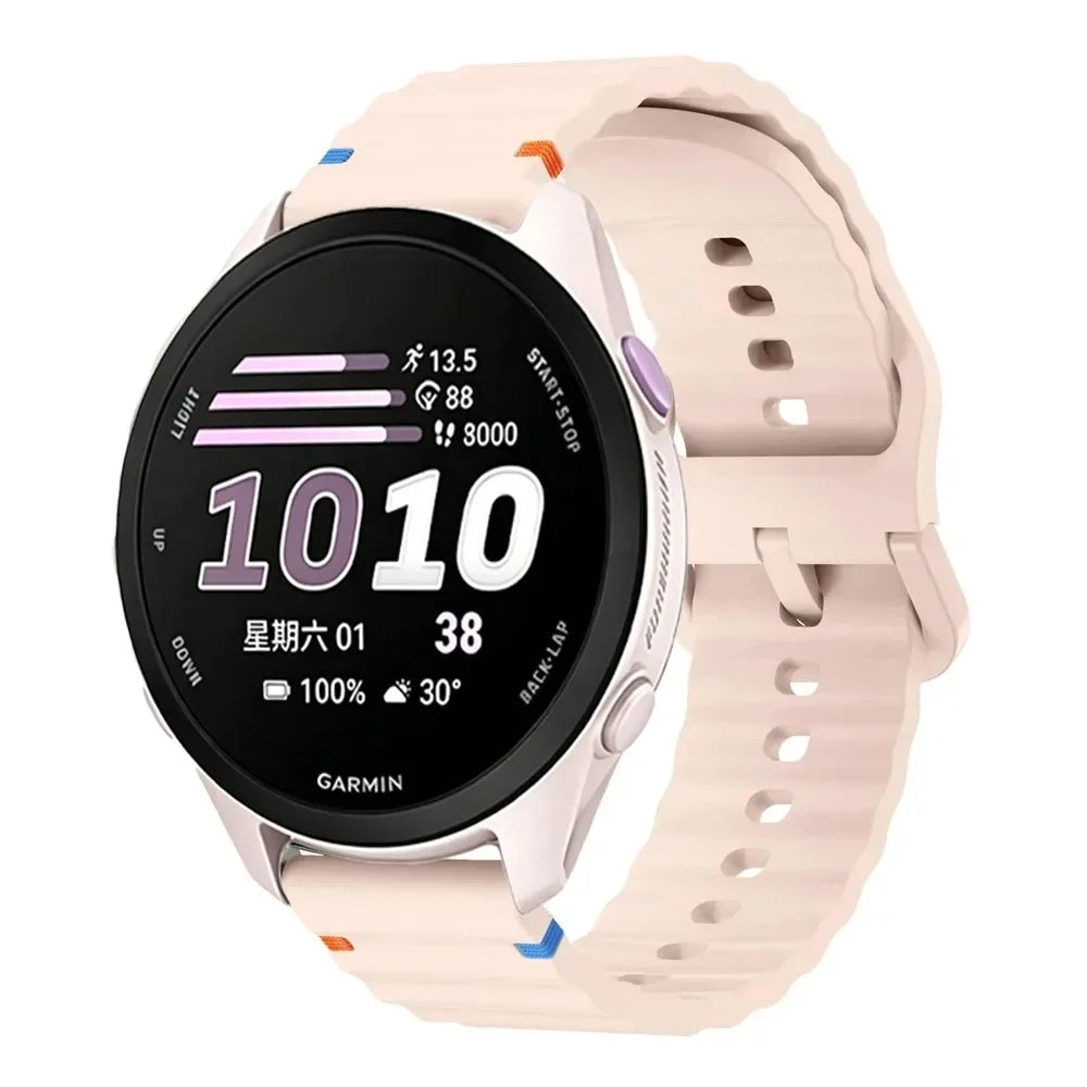 18/20/22mm Silicone Band for Garmin Forerunner 70 170 965 265 55 165 970 570 47/42mm Strap Garmin Venu 4 45/41mm Active 6 Correa