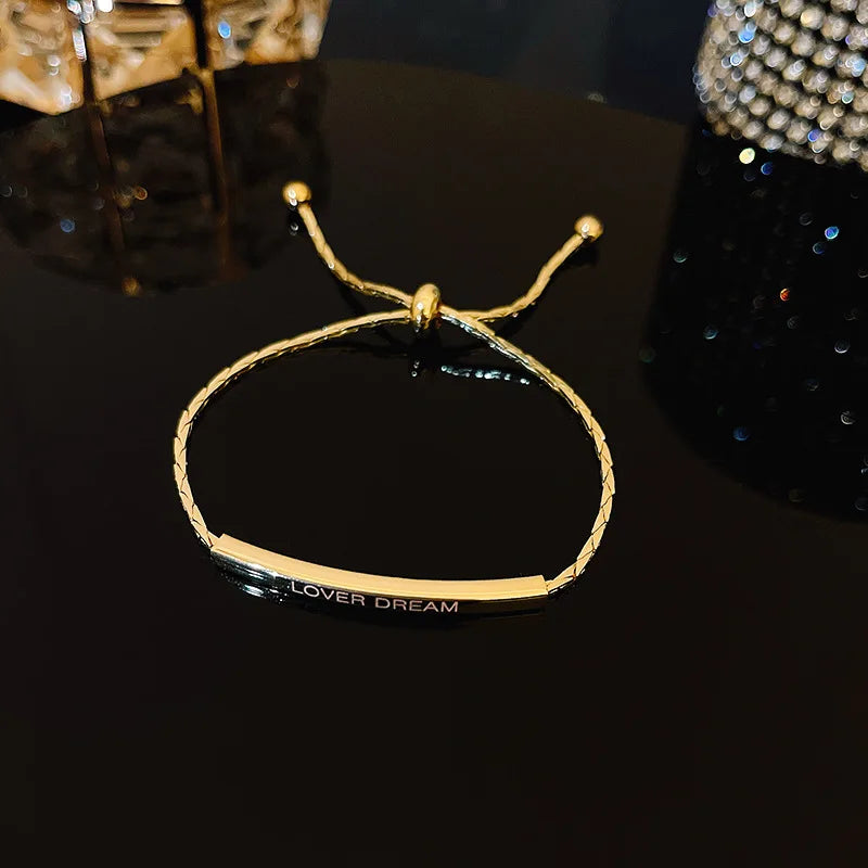 Luxury Color Cubic Zirconia Gold Color Tennis Bracelets For Women Girls 2022 New Trend Chain Bracelets Jewelry Party Gifts