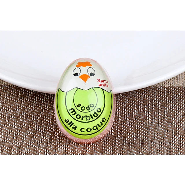 Eco-Friendly Resin Red Eggs Timer Egg Timer Resin Boiled Egg Cooker Color Changing Cooking Temperature Observer Kitchen Tool