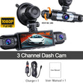3/4Lens 1080P 360° Recording Front Left right Rear Car Camera Black Box Dash Cam Video Recorder DVR Night Vision 24H Parking