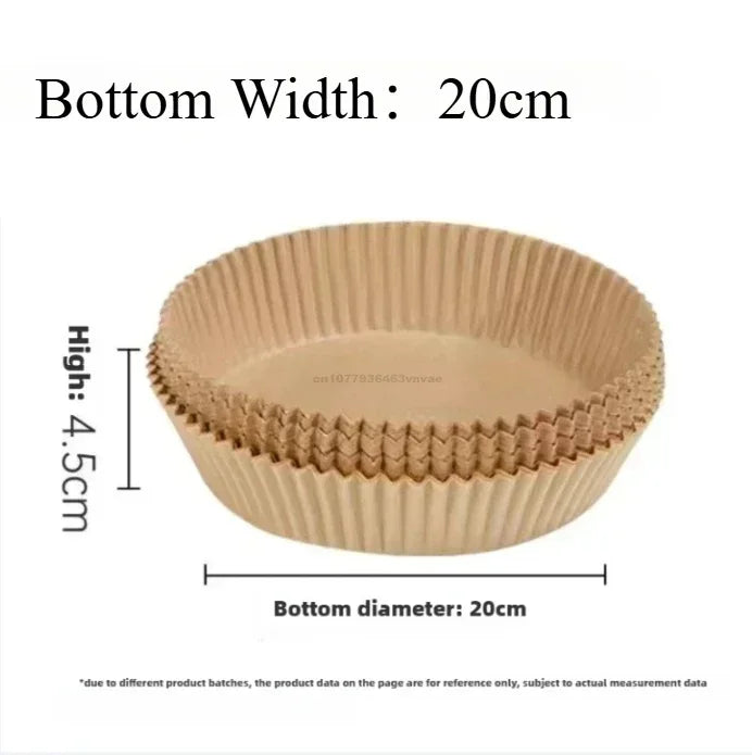 Air Fryer Paper Oven Paper Disposable Send Brush Non-Stick Airfryer Baking Papers Liners Parchment Paper for Baking Microwave