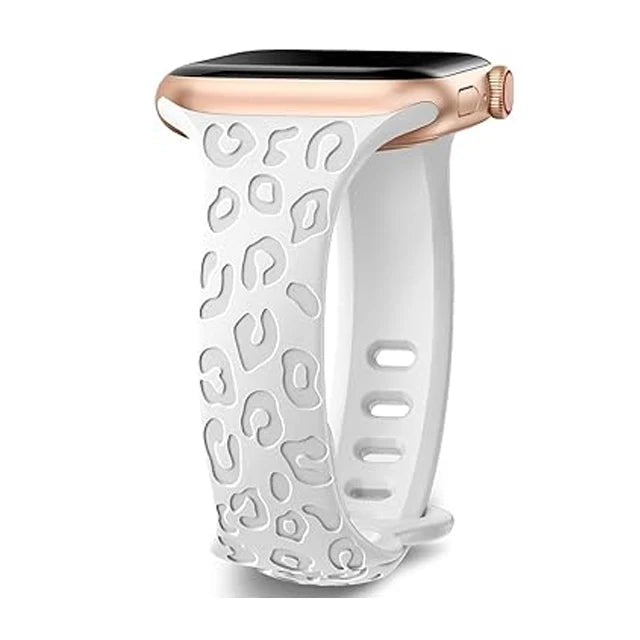 Slim Strap For Apple Watch Band 40mm 41mm 42mm 38mm 46 44mm 45mm Engraved Silicone bracelet Correa Series 11 10 8 7 6 9 5 4 3 SE