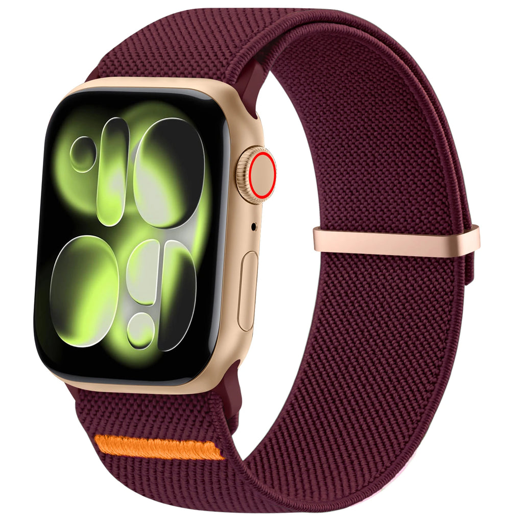 Elastic Nylon Loop Strap for Apple Watch Ultra 10 9 8 7 6 5 4 3 Band Bracelet for IWatch 49mm 45mm 41mm 38mm 42mm 40mm 44mm 46mm