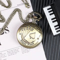 Best Gifts Luxury Quartz Pocket Watch Design Playing Card Necklace Pendant Pocket Watch Clock for Mens Womens