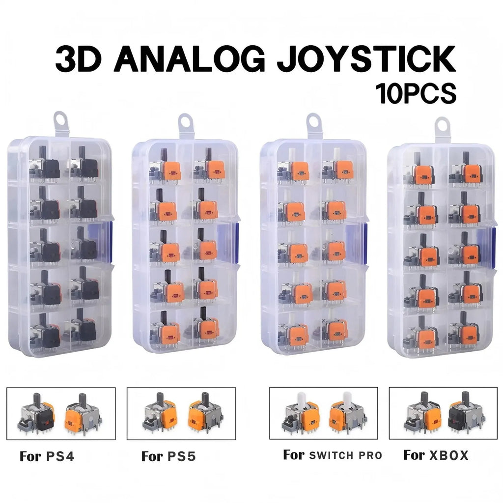 Replacement Hall Effect Joystick 3D Analog Sensor ThumbStick for PS5/PS4/Xbox/Switch PRO/Series Controller Repair Part Accessory