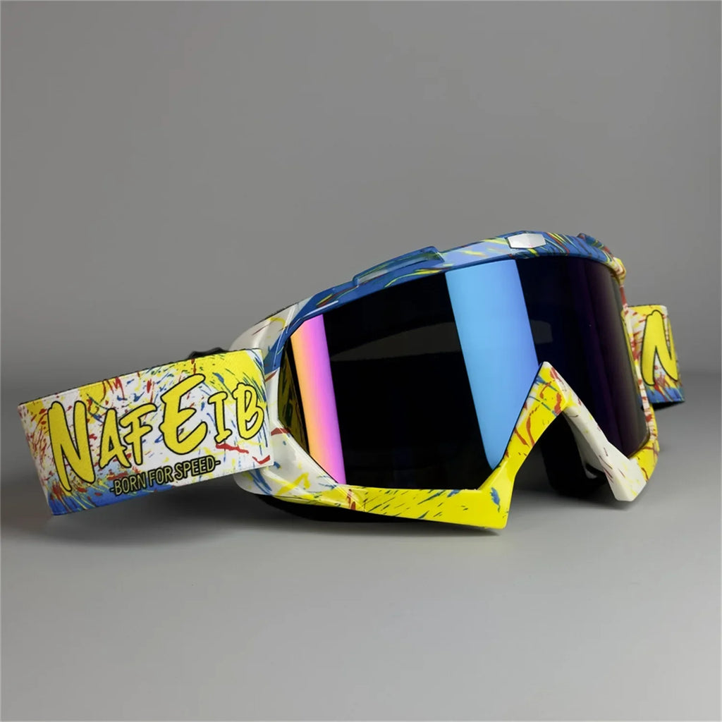 Latest Motorcycle Goggles for Men. Off-road Sunglasses. Safety Protection. MX Night Vision Helmet Visor. Retro Driving Glasses.