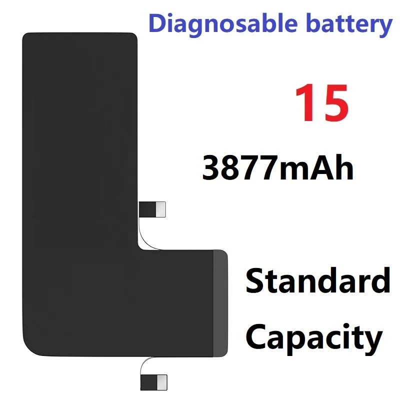 Wholesale Diagnostic Battery Standard Capacity 0 Cycle No Pop Up 100% Heath On IOS 18 26 For Iphone 12 13 14 15 Pro Max