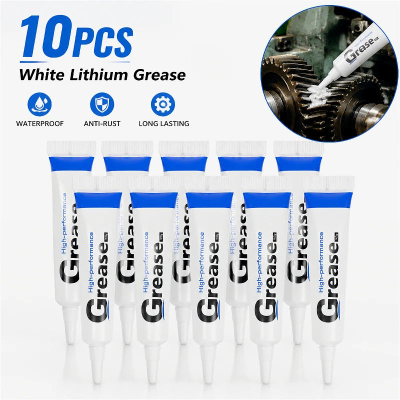 Waterproof White Lithium Based Lubricating Grease Seal Lubricant for Auto O-rings Rubber Metal Bearing Long Lasting Lubrication