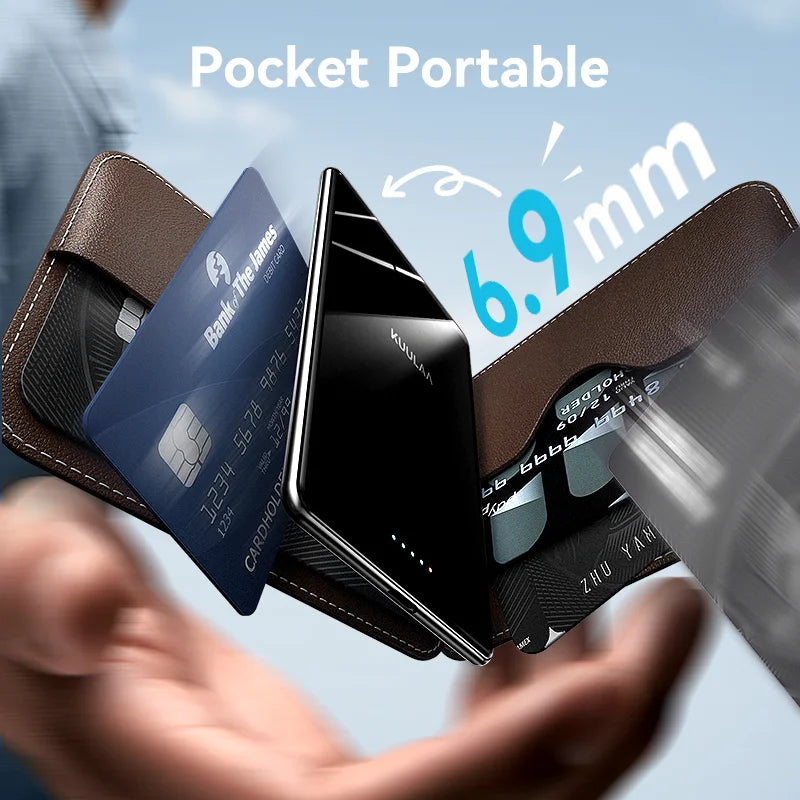 KUULAA Magnetic Power Bank 5000mAh Slim Wireless External Battery 20W Fast Charging for MagSafe Powerbank for iPhone 18 17 16 15