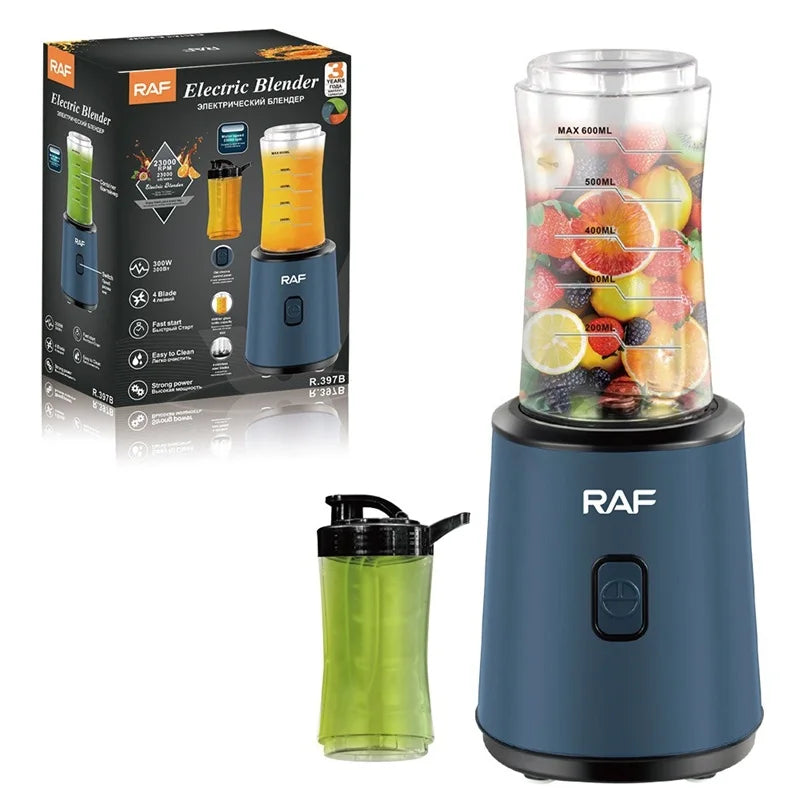 New EU Blender 600ml Food Processor Fruit Juicer for Home Use Juice Maker Mixing Machine Baby Food Smoothie Maker