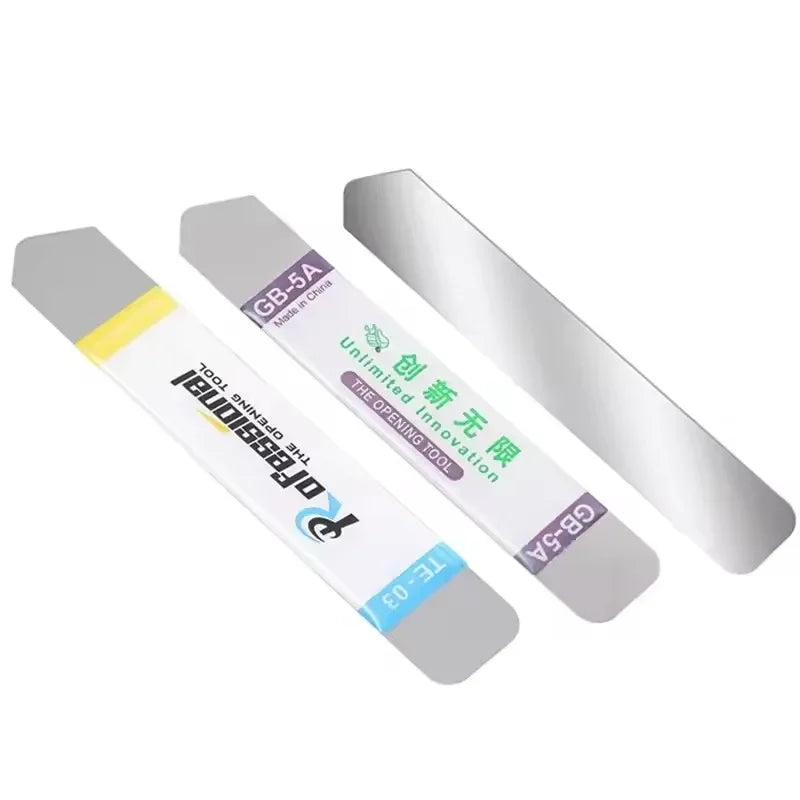 1-6Pcs Metal Flat Soft Blade Crowbar Pry Opener Repair Kit for Mobile Phone Broken Screen Glue Removal Battery Opening Tools
