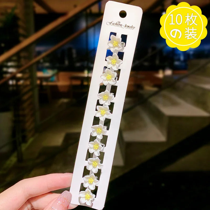 10PCS New Flower Princess Hair Buckle Hairpins Children Headwear Hairgrip Lovely Hair Clips Hair Accessories For Girls